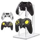 Generic Controller Holder Acrylic Playstation Stand Transparent Game Gamepad Controller Holder Double-Layered Gaming Headset Stand Anti-Slip Headphones Holder Gamers Desk Accessories for PS-4/5 Xbox