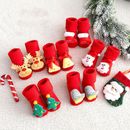 Cotton Permeability Clothing Accessories Jacquard Xmas Themed Christmas Socks