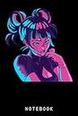 Goth Girl Anime Aesthetic Gothic Indie Vaporwave Alternativ Journal Notebook: Lined 6x9 120 Pages Notebook, Cute Anime Girl Diary Or Notepad For Sketching And Writing, Gift For All Anime Lovers
