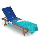 Portable Beach Chair Cover, Lounge Chair Towel Covers for Outdoor Furniture Chaise Lounge Chair Towel Cover for Sun Lounger Pool Sunbathing Garden Beach Hotel,Quick Drying Microfiber ( Color : #14 , S