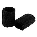 MYADDICTION Sports Basketball Badminton Uni Cotton Sweatbands Wristbands Black Sporting Goods | Outdoor Sports | Skateboarding & Longboarding | Clothing, Shoes & Accessories | Protective Gear