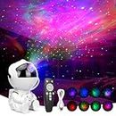 Astronaut Galaxy Projector, 360° Adjustable Star Projector, Starry Night Light Projector with Timer and Remote Control, USB Powered, Astronaut Space Warrior Galaxy Night Light (White)