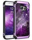 BENTOBEN Galaxy S7 Case, Phone Case Samsung S7 Glow in The Dark Slim Fit Shockproof Protective Dual Layer Hybrid Hard PC Soft TPU Bumper Drop Protection Non-Slip Girl Women Covers, Nebula/Space Design