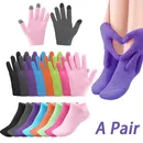 2 teile/para wieder verwendbare Spa Gel Socken Handschuhe Touchscreen Handschuhe feuchtigkeit