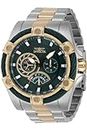 Invicta Men's Bolt 52mm Stainless Steel Quartz Watch, Two Tone (Model: 46870), Two Tone, Fashion