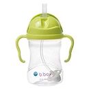 b.box Sippy Cup with Weighted Straw and Easy Grip Handles, Leak Proof, Reusable Baby Water Bottle with Single Flip Lid, 240ml, Pineapple)