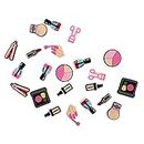 40pcs Cosmetic Charms Cute Lipstick Nail Polish Flatback Buttons Shoe Charms Shoe Accessories for DIY Crafts Scrapbooking Hair Clip Making Shoe Decorations Random Style'