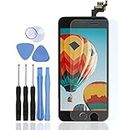 LL TRADER Screen Replacement for iPhone 6 (4.7 inch) Black LCD Touch Digitizer Full Display Assembly with Home Button+Front Facing Camera Proximity Sensor+Ear Speaker+Full Repair Tools, Black
