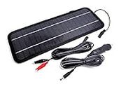NUZAMAS Poartable 4.5W Solar Panel Charger Power Car Battery 12V Recharge Outdoor Camping Travel Power Source