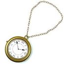 Skeleteen Jumbo Gold Clock Necklace - White Rabbit Clock, Hip Hop Rapper Clock - 1 Piece