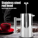 Tea Coffee Maker Pot French Plunger Press Filter Home Stainless Steel Portable