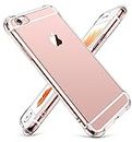 CANSHN Clear für iPhone 6 Hülle/iPhone 6S Hülle, Hochwertig Transparent Weiche Durchsichtig Dünn Handyhülle mit TPU Stoßfest Fallschutz Bumper Case Cover für iPhone 6S/6 4.7'' - Klar