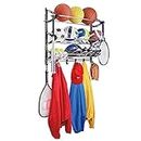 Eco Shopee SHOPPING SIMPLIFIED Multi Sports Gear Equipment Organizer Hanging Rack with Adjustable Hooks and Steel Rods Sports Self (S 031)