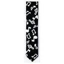 2 Brothers Unlimited Black and White Music Note Necktie