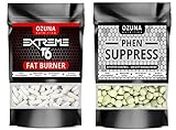 Extreme T6 Keto Fat Burner & PHEN Suppress Appetite Suppressant Bundle, Weight Loss & Appetite Control Pills, Made in The UK
