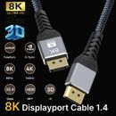 DisplayPort Cable DP 1.4 2.0 Cord HD16K 8K DP Cable for Gaming Monitor Graphics