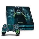 Head Case Designs Officially Licensed Injustice 2 Batman Characters Vinyl Sticker Gaming Skin Decal Cover Compatible With Sony PlayStation 4 PS4 Console and DualShock 4 Controller Bundle