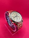 Reloj cronógrafo de cuarzo vintage para hombre Seiko 7A28-7029 tono dorado James Bond