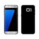 Case Creation Anti dust 360 Soft Silicon Flexible Back Cover TPU Shockproof case for Samsung Galaxy s7 Edge (Matte Finish Black) - Black