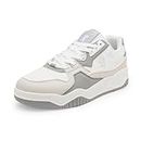 Red Tape Casual Sneaker Shoes for Men | Classic Rounded Toe, Soothing Insole & Impact-Resistant Comfort Off White/Grey