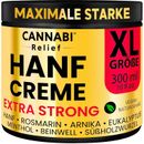 EXTRASTARKE HANFCREME 300 ml | Hanf Gel Arnika Creme, Lindert Rückenschmerzen