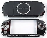 New Replacement PSP 3000 Console Full Housing Shell Cover with Button Screws Set -Black.