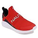 Nautica Men's Casual Fashion Sneakers-Walking Shoes-Lightweight Joggers-Bolton Neo-Red-9.5