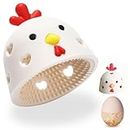 Shesyuki Fresh Egg Brush Cleaner, Cute Chick Image Reusable Cleaning Tools, Silicone Egg Brush Cleaner For Children drawing eggs（1 piece beige)