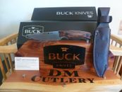 Buck BU663WAS  Checkered Walnut Guide Pro Knife with Leather Sheath NEW in Box