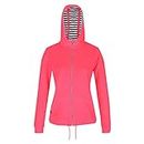 Regatta Bayarma Hoody Sweater, Neon Pink Towelling, 10 Women's