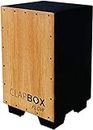Clapbox Cajon CB02 Flow -Black, Oak Wood (H:50 W:30 L:30) - 3 Internal Snares