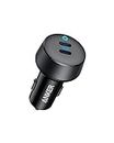 Anker USB C Car Charger, 40W 2-Port PowerIQ 3.0 Type C Car Adapter, PowerDrive III Duo with Power Delivery for iPhone12/12 Pro/11/11 Pro/11 Pro Max/XR/Xs/Max/X, Galaxy S10/S9, Pixel, iPad Pro and More