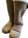 UGG Bailey Bow Tall Boots Womens 9 Chestnut Sherpa Lined 1007308