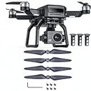 WETRENDIE Foldable F7HB2 Drone with Camera 4k, 9800ft Video Transmission, Camera Drone with 3-axis Gimbal + Bwine Drone Blades for F7HB2, 4 Pcs Original Propeller for Adults