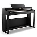 Digital Piano, Donner 88 Key Piano Weighted Keyboard, premium upright Keyboard Piano for Beginner Professional, Home Piano Full Size luxury Electric Keyboard with Headphone Power Adapter DDP-400