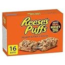 REESE PUFFS - Family Pack Size - Peanut Butter and Cocoa Flavour Cereal Bars, Pack of 16 Bars, Made with Real Reese's Peanut Butter