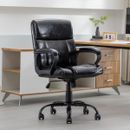 Mid back Computer Desk Chair Executive Office Chair Rolling Leather Office Chair