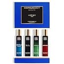 Bergamot Beaute Pure Perfume Gift Set for Men Pack of 4 x 15 ml | GENTLE MAN, TUX, IMPERIAL, LEGENDE - 2x Long Lasting than Eau De Parfum