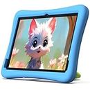 2024 Upgraded Kids Tablet, 10 Inch Android 13 Tablet for Kids with Case Included, Octa-Core, Google Kids Space, Parental Control, 4GB+64GB, WiFi, BT5.3, YouTube, Great Gift for Toddler(Blue)
