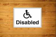 Confezioni adesivi accesso disabili (10-100) - segnale segnale di salute e sicurezza