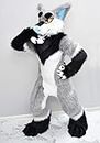 Grey Black Labrador Husky Cat Fursuit Fullsuit Teen Costumes Full Furry Suit Furries Costume Anime CUSTOM
