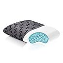 MALOUF Z Shredded Gel-Infused Memory Foam Pillow with Soft Rayon from Bamboo Cover - Travel Size, ZZTRGFSG, Memory Foam, White, Travel