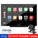 Carpuride Wireless Apple Carplay Autoradio Tragbar 9 Zoll Touchscreen Auto Play FM