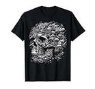 Goth Skull for Men Women Gothic Skeleton Dark Ocean Graphic Camiseta