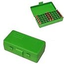 Gizmoway MTM Case Gard 50 Round Top .32.38 Bore Ammo Box (Green)