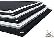 EVA Foam Cosplay - 4mm (1mm to 10mm) - Black or White - 14" x 39" Sheet - Ultra High Density Craft Foam 85 kg/m3 - by The Foamory