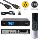 Sintonizador doble VU+ Uno 4K SE BT 1x DVB-C FBC E2 Linux PVR H.265 receptor de cable 2 TB