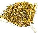 Wanna Party Cheerleader Pom Poms Gold/Cheerleading Squad Spirited Fun Poms Pompoms Cheer Costume Accessory for Party Dance Sports