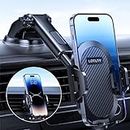 LOTUNY Universal Phone Mount for Car, [Military-Grade Reliable Suction] Hands-Free Car Phone Holder Mount, Automobile Cell Phone Holder Car for Dashboard Windshield Vent Fit for All Smartphones
