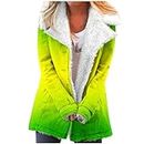 Parka Jacket Womens Sale Clearance Fleece Lapel Lined Thick Christmas Cardigan Colourful Open Front Casual Overcoat Sherpa Winter Jacket Long Sleeve Fluffy Coat Fuzzy Plus Size Outerwear Coats